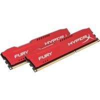 kingston hyperx fury red 8gb kit ddr3 1600 cl10 hx316c10frk28