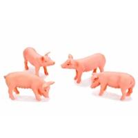 Kids Globe Farm Pack Of 4 Pig Figurines