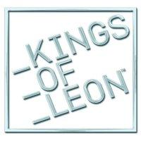 kings of leon pin block logo in one size