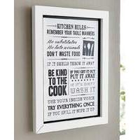 Kitchen Rules Framed Print