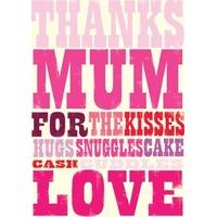 Kisses Hugs Snuggles Cake |Mother\'s Day | AF1256