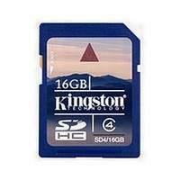 kingston secure digital high capacity sdhc 16gb memory card class 4