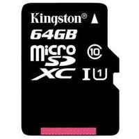 kingston 64gb microsdxc class 10 uhs i 45mbs read card with adapter