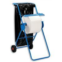 kimberly clark mobile towel roll dispenser with serrated 2 wheeled tub ...