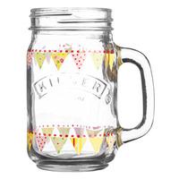 Kilner Handled Drinking Jar Bunting 14oz / 400ml (Single)