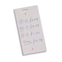 kitchen pad 65 x 125mm note pad 1 x pack of 50 with numbered counterfo ...