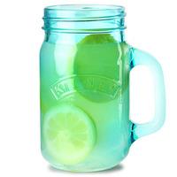 kilner handled drinking jar blue 14oz 400ml set of 4