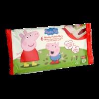 kinnerton peppa pig muddy puddle bars 6 x 12g 6x 12 g white