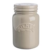 kilner ceramic storage jar pebble grey 600ml