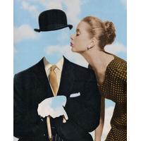 Kissing Magritte By Joe Webb