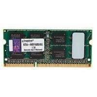 Kingston 8GB (1x8GB) Memory Module 1600MHz SODIMM 204-pin DDR3 Non-ECC for Apple MacBook Pro