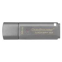 Kingston Datatraveler Locker+ G3 (16gb) Usb 2.0 Flash Drive (silver)