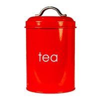 kitchen cannister tea red