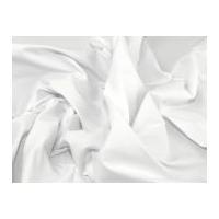 Kingston Plain Stretch Cotton Dress Fabric White
