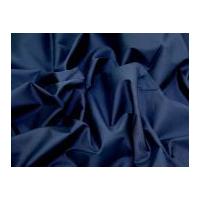 Kingston Plain Stretch Cotton Dress Fabric Navy Blue