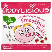 kiddylicious 12 month smoothie melts strawberry banana