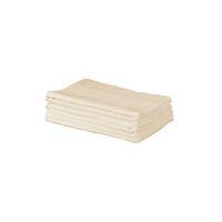 Kiddies Kingdom Deluxe 6 Pack Muslin Squares-Cream