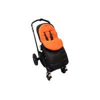 kiddies kingdom deluxe showerproof pushchair footmuff orange