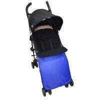 kiddies kingdom deluxe showerproof pushchair footmuff blue