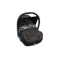 kiddies kingdom deluxe showerproof carseat footmuff zebra