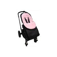 kiddies kingdom deluxe showerproof pushchair footmuff light pink