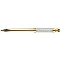 Kingsley Crystal Owl Gold Ball Pen