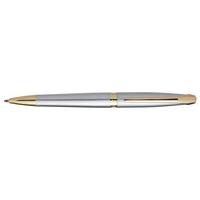Kingsley Windsor Satin Chrome Gold Trim Ball Pen