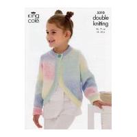 king cole girls boleros melody knitting pattern 3310 dk