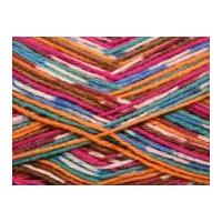 King Cole Zig Zag Sock Knitting Yarn 4 Ply 1252 Rainbow