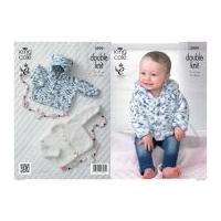 King Cole Baby Cardigans Cuddles Knitting Pattern 3999 DK