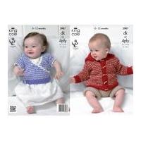 King Cole Baby Jacket, Pants & Cardigan Comfort Knitting Pattern 3987 DK, 4 Ply