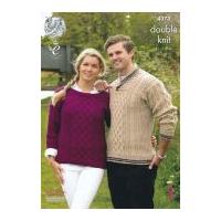 King Cole Ladies & Mens Sweaters Merino Knitting Pattern 4373 DK