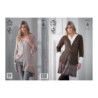 king cole ladies cardigans bamboo cotton knitting pattern 3913 dk