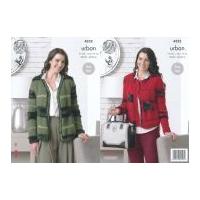 king cole ladies cardigans urban knitting pattern 4332