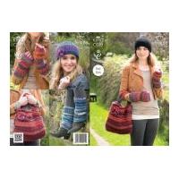 King Cole Ladies & Girls Hat, Bag, Leg & Wrist Warmers The Ultimate Knitting Pattern 3779 Super Chunky
