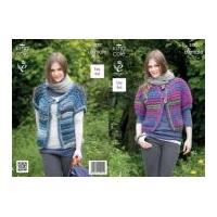 King Cole Ladies Cardigan & Waistcoat The Ultimate Knitting Pattern 3782 Super Chunky