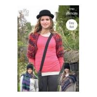 king cole ladies wrap scarf shrug the ultimate knitting pattern 3783 s ...