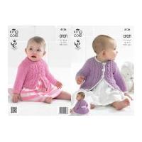 king cole baby coat cardigan big value recycled knitting pattern 4136  ...