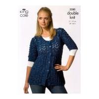 king cole ladies cardigans moods knitting pattern 3280 dk