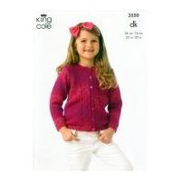 King Cole Girls Cardigan & Jacket Melody Knitting Pattern 3550 DK