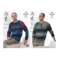 King Cole Mens Sweaters Country Tweed Knitting Pattern 3830 DK