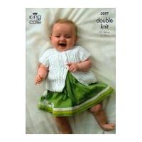 king cole baby sweater cardigans big value knitting pattern 3097 dk