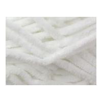 king cole yummy chenille knitting yarn chunky 2209 white