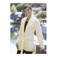 King Cole Ladies Jackets Big Value Knitting Pattern 3253 Chunky