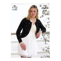 King Cole Ladies Boleros Galaxy Knitting Pattern 3376 DK