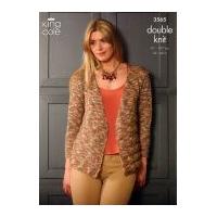 King Cole Ladies Cardigan & Top Shades Knitting Pattern 3565 DK