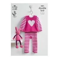 king cole baby picture sweater leggings comfort knitting pattern 3801  ...