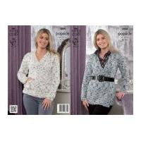 King Cole Ladies Sweater & Cardigan Popsicle Knitting Pattern 3888