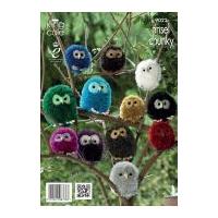 king cole owl toys tinsel knitting pattern 9022 chunky