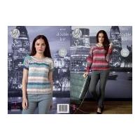 King Cole Ladies Sweater & Top Shine Knitting Pattern 4378 DK